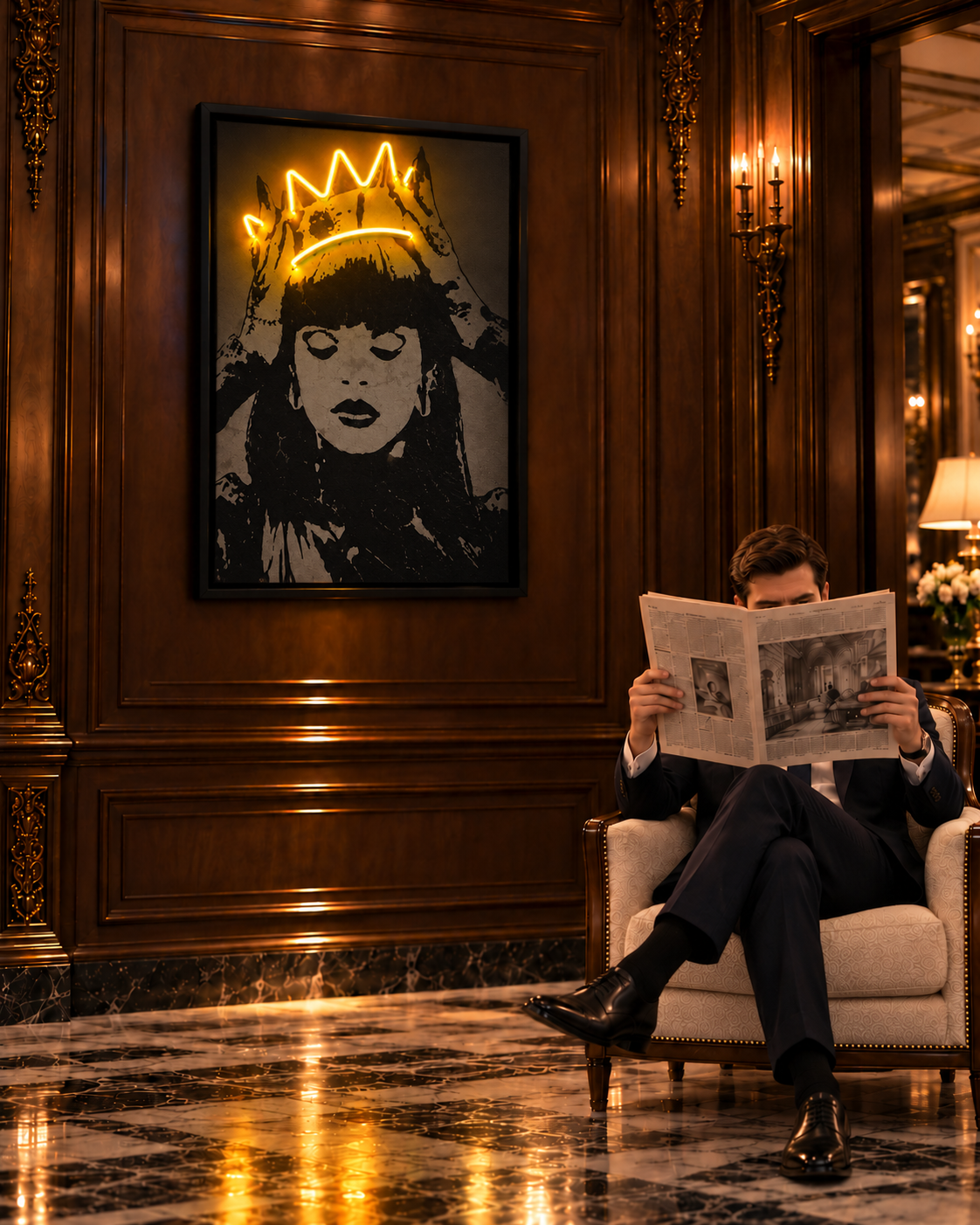 Crowned Pop Icon lifestyle on
