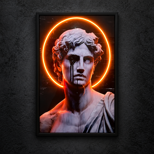 David Art — main artwork, neon on