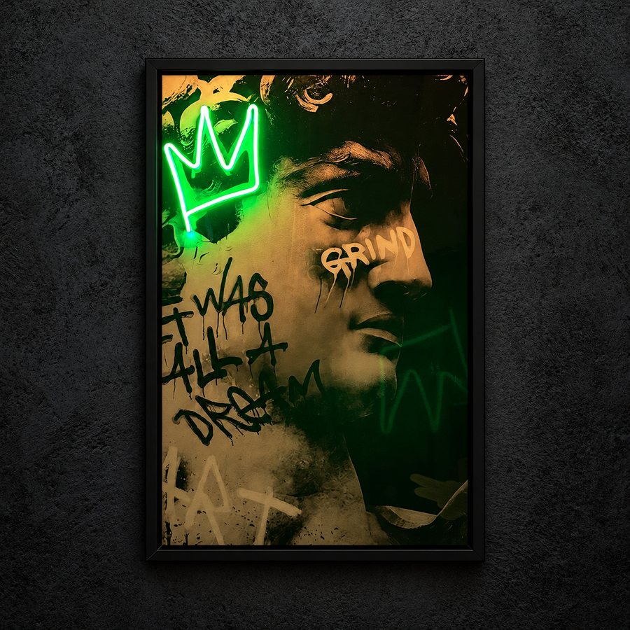 David de Miguel Angel — main artwork, neon on