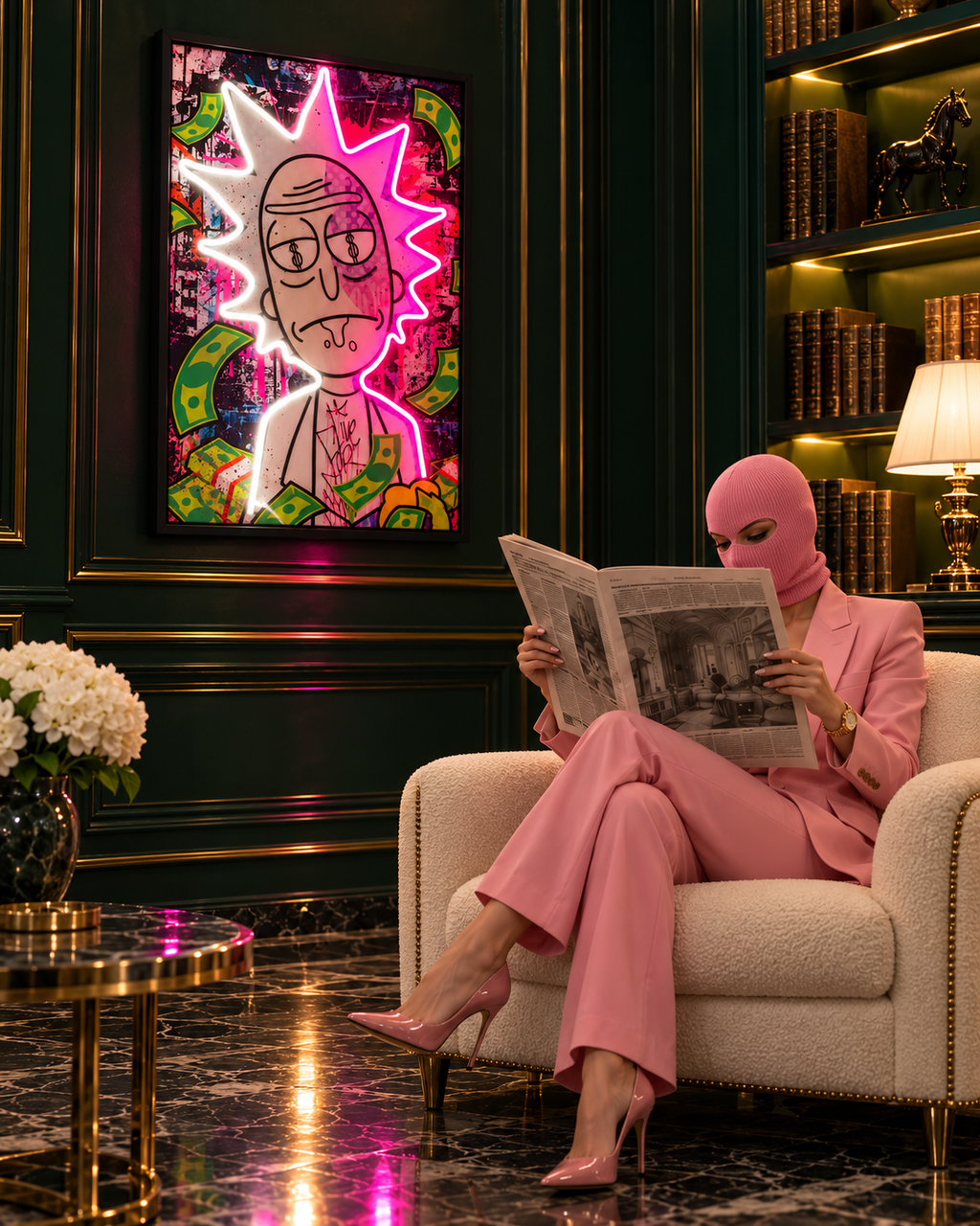 Exclusive Rick — interior view, neon on