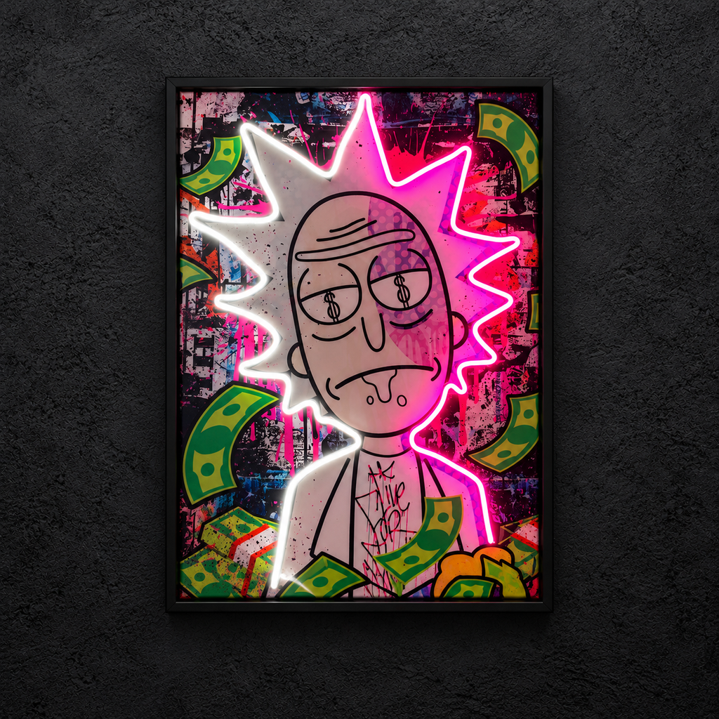 Exclusive Rick — main artwork, neon on