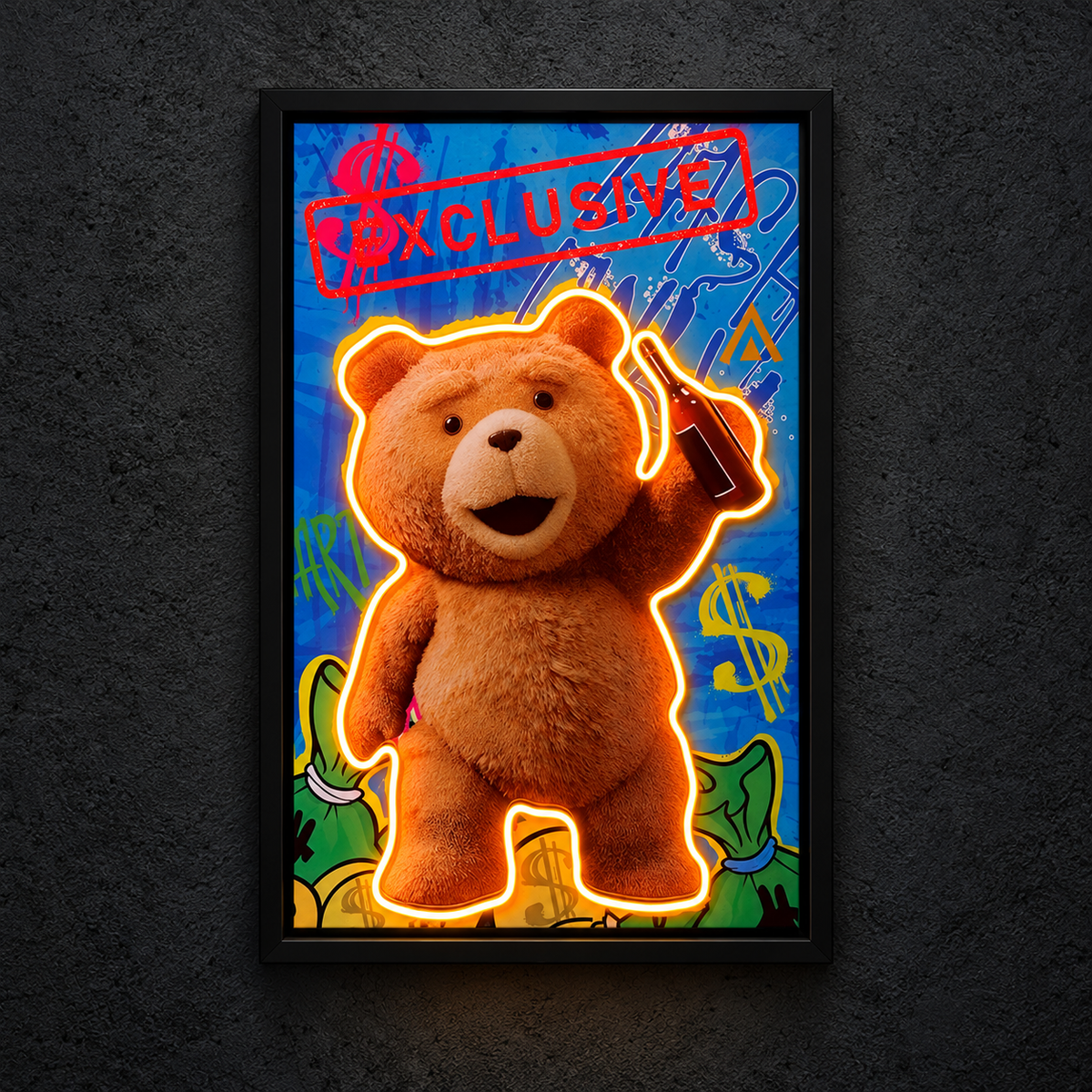 Exclusive Ted — main artwork, neon on