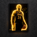 Kobe Bryant — main artwork, neon on