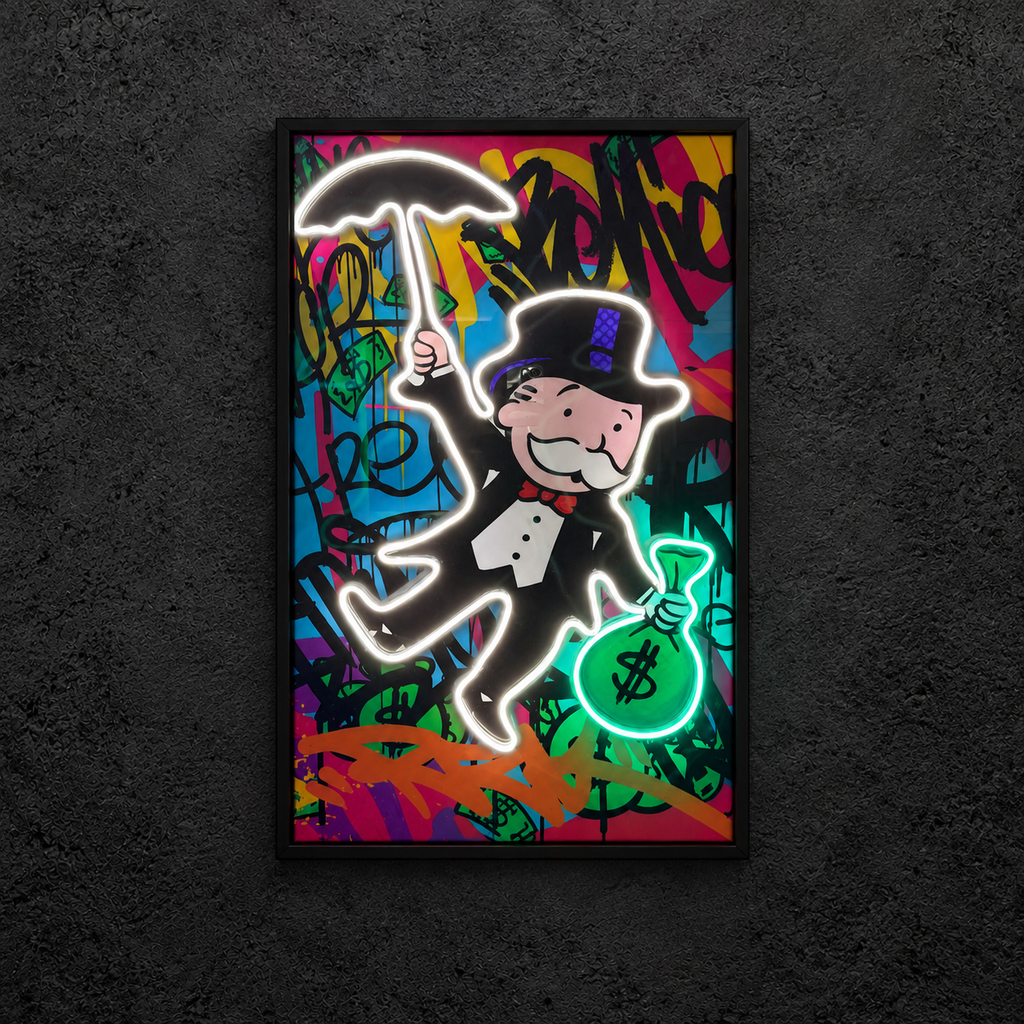 Monopoly Exclusive — main artwork, neon on