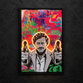 Pablo Escobar — main artwork, neon on