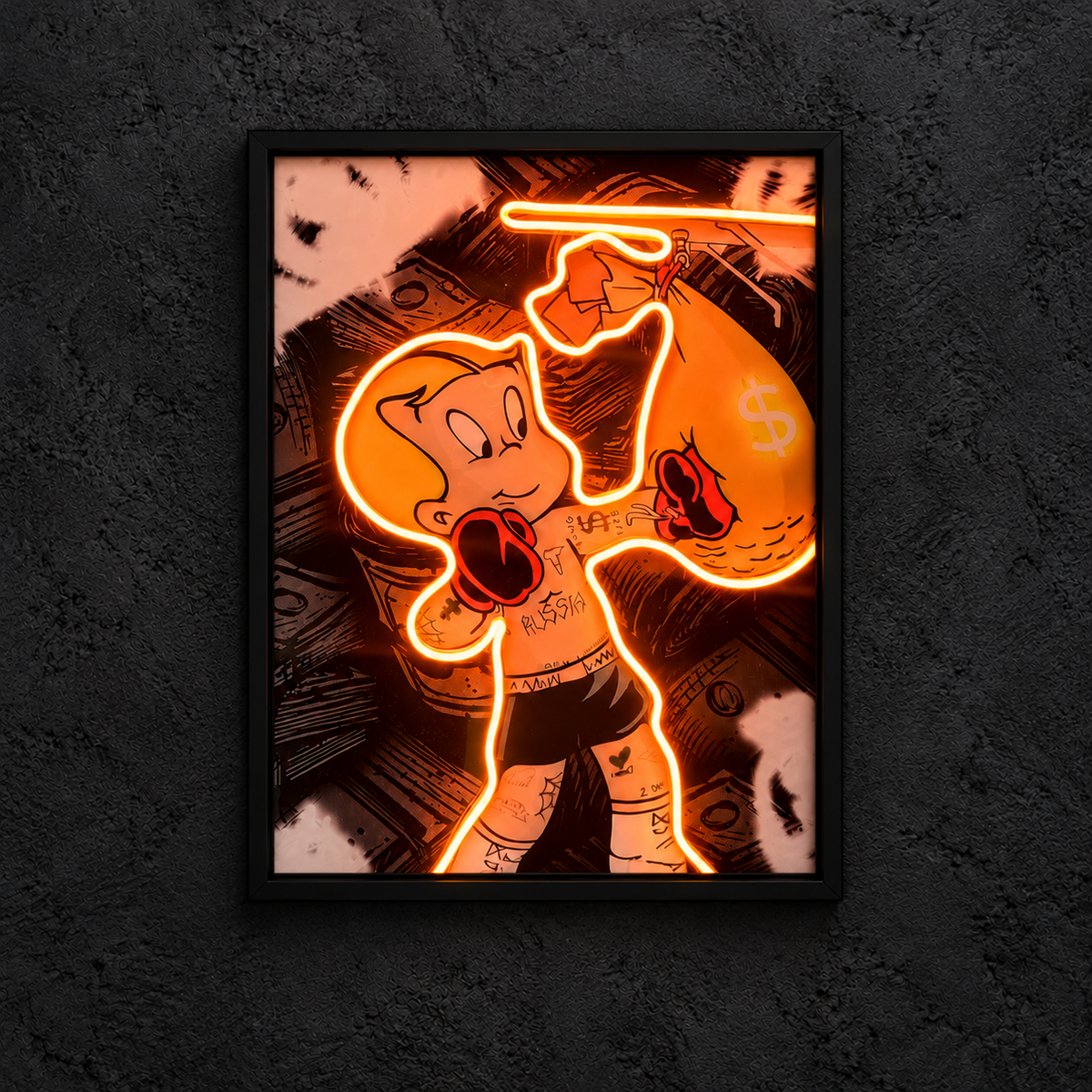 Ricky Ricon — main artwork, neon on