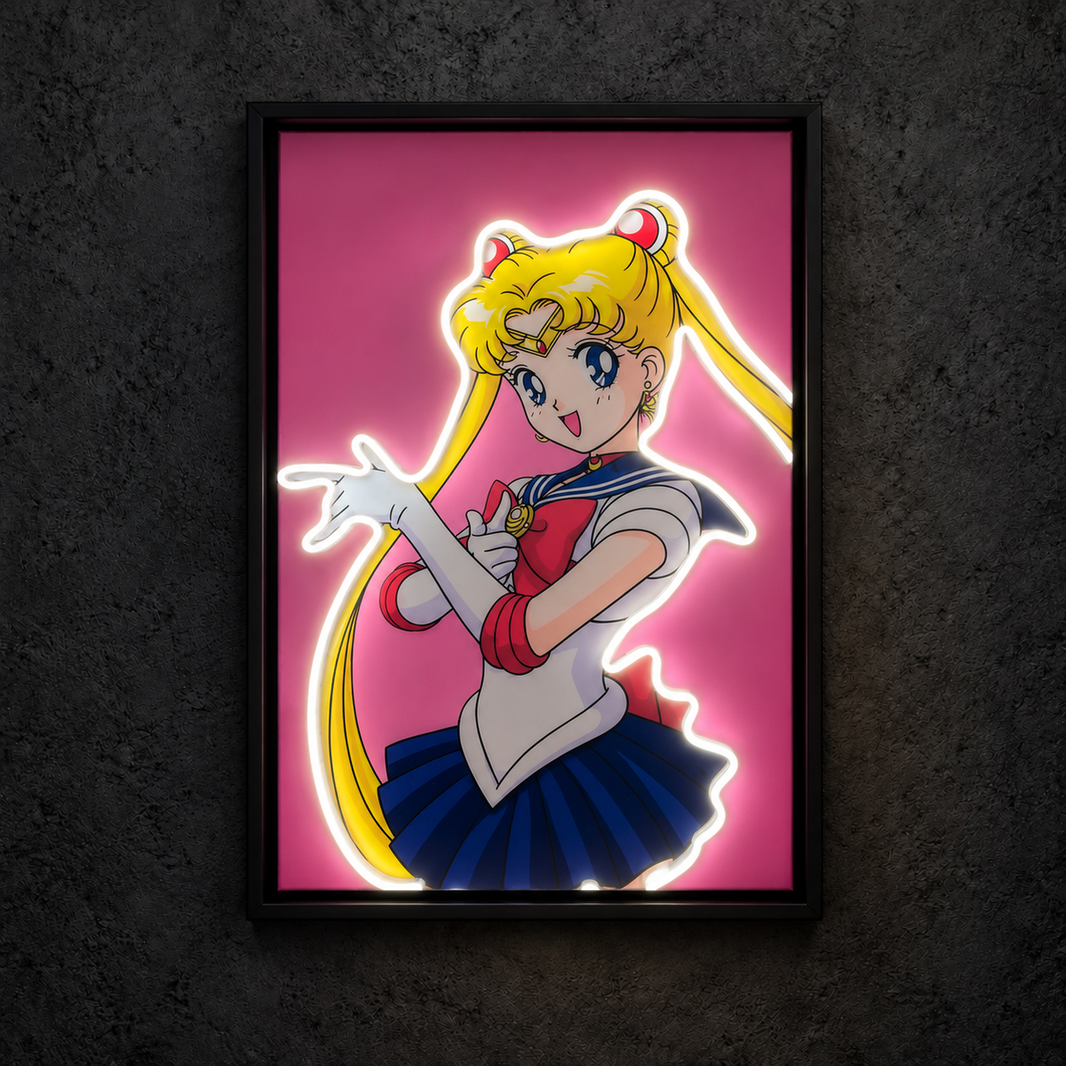 Sailor Moon — main artwork, neon on