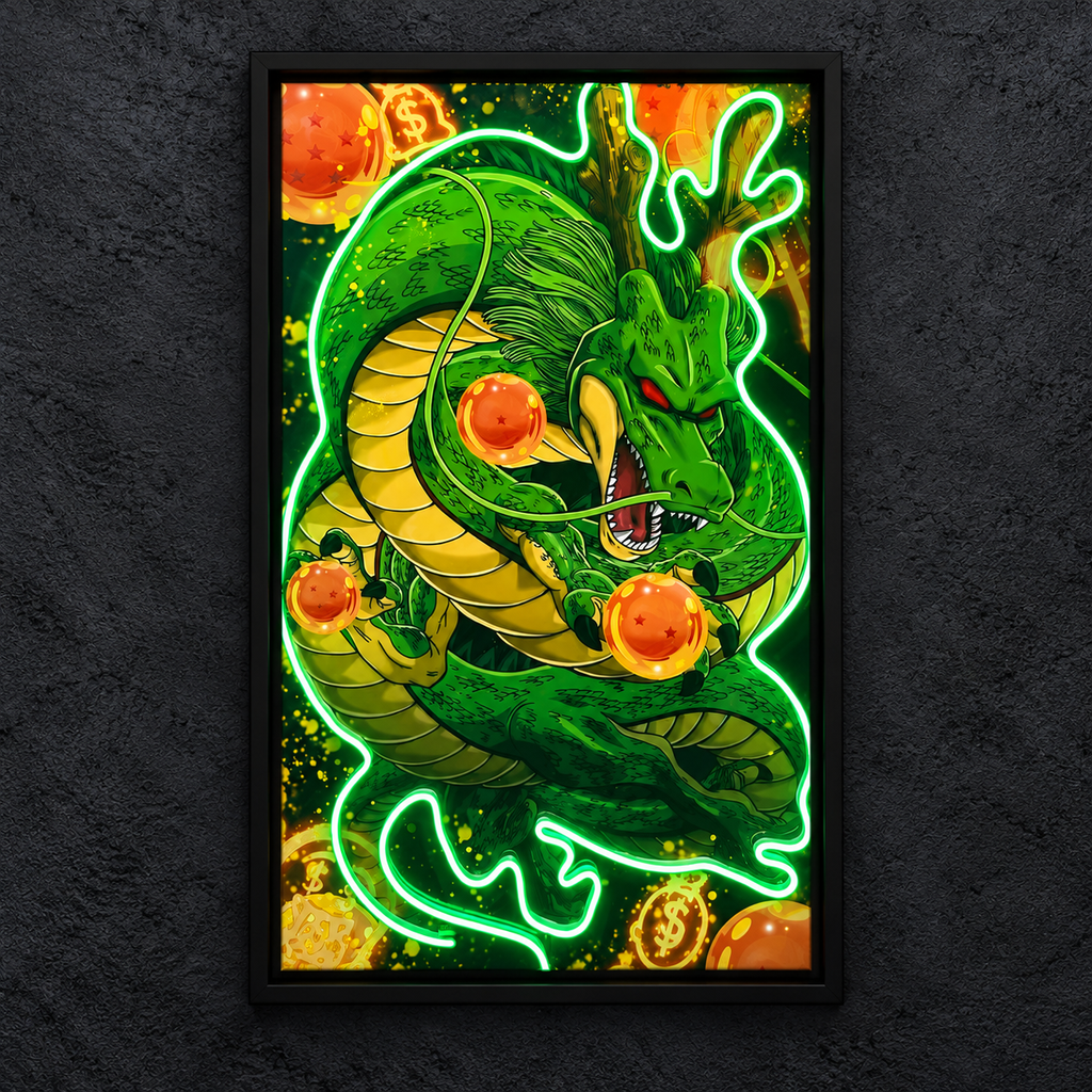Shenlong — main artwork, neon on