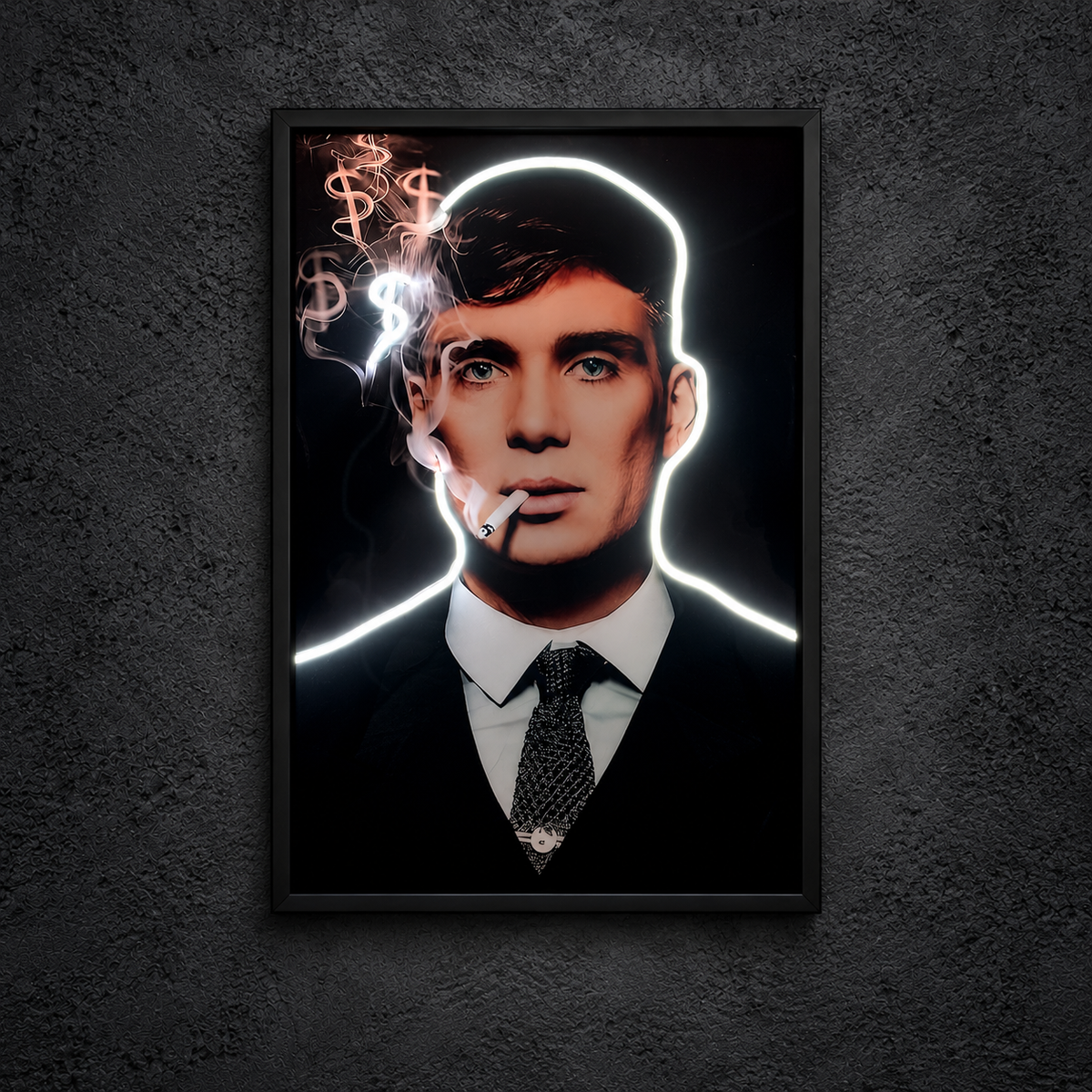 Thomas Shelby — main artwork, neon on