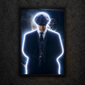 Tommy Shelby — main artwork, neon on