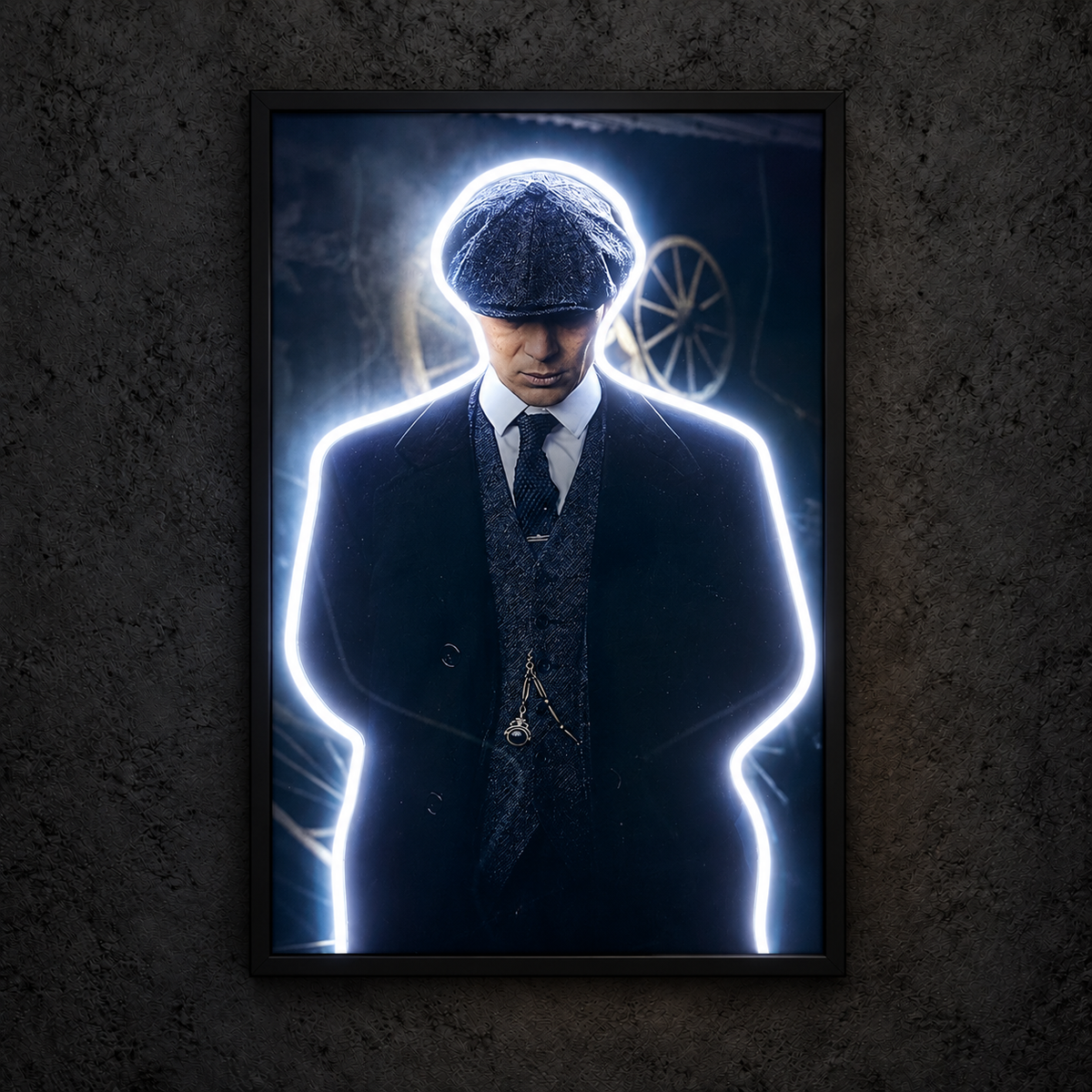 Tommy Shelby — main artwork, neon on